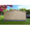 Moderne Gartenhaus EMILY 6x3, 44mm, Rückansicht