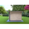 Moderne Gartenhaus EMILY 6x3, 44mm, rechte Seite