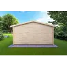 Gartenhaus Holz EMILY 5x6, 44mm, Rückansicht