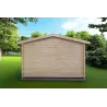 Gartenhaus Holz CHIARA 5x5, 44mm, Rückansicht