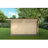 Gartenhaus Holz CHIARA 5x5, 44mm, rechte Seite