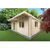 Abgelegenes Haus mit einem Raum ELENA 25 m² 44/100/44 mm, Frontansicht rechte Seite