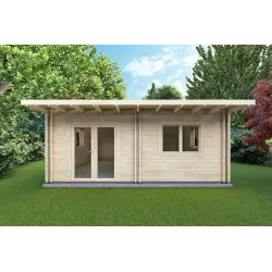 Abgelegenes Haus mit einem Raum ELENA 25 m² 44/100/44 mm, Frontansicht