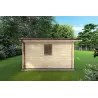 Gartenhaus Holz CHIARA 4x4, 44mm, linke Seite
