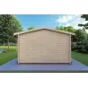 Gartenhaus Holz CHIARA 4x6, 44mm, Rückansicht