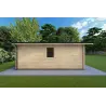 Gartenhaus Holz CHIARA 4x6, 44mm, linke Seite