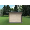Moderne Gartenhaus CHIARA 5x3, 44mm, rechte Seite