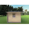 Moderne Gartenhaus CHIARA 5x3, 44mm, linke Seite