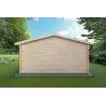 Moderne Gartenhaus CHIARA 5x4, 44mm, Rückansicht