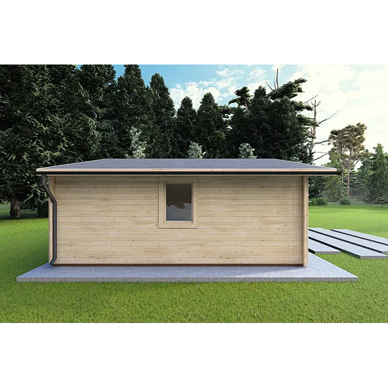Gartenbüro CHIARA 6x6, 44mm, linke Seite