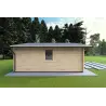 Gartenbüro CHIARA 6x6, 44mm, linke Seite