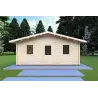 Gartenbüro CHIARA 6x6, 44mm, Frontansicht
