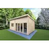 Aussenansicht Gartenhaus 3x3 sofort lieferbar Caleba, freistehendes Holz-Gartenhaus zur schnellen Nutzung