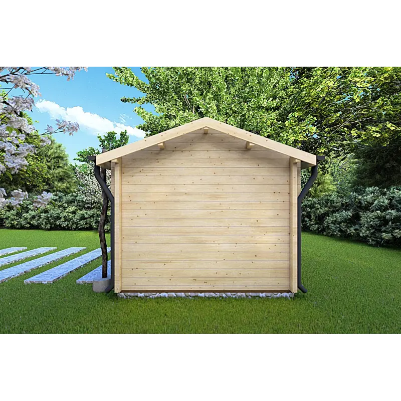 Gartenpavillon aus Holz STELLA 4x3, 68mm, rechte Seite