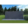 Mobilheime VISION 2 mit Veranda 8x6 60/100/30/40 mm, linke Seite Farbe Anthrazit