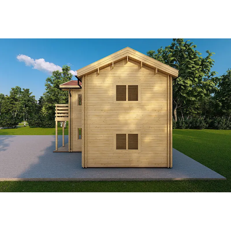 Abgelegenes Haus GILDA 98 m², 44/100/44 mm, rechte Seite