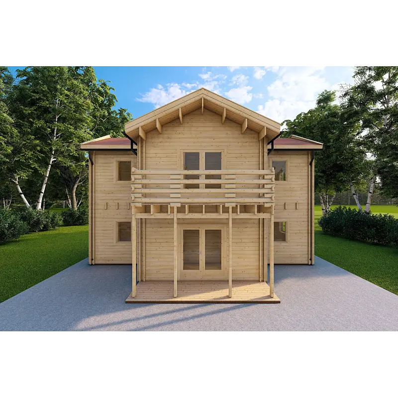 Abgelegenes Haus GILDA 98 m², 44/100/44 mm, Frontansicht