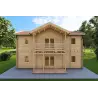 Abgelegenes Haus GILDA 98 m², 44/100/44 mm, Rückansicht