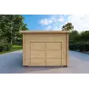 Garage Holzdach 6x3.5, 44mm, Frontansicht
