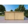 Garage Holzdach 6x3.5, 44mm, rechte Seite
