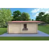 Gartenbüro ELBA 6x6, 44mm, linke Seite