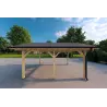 Überdachung aus Holz 3.2x4.4, rechte Seite