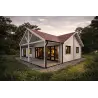 Holzhaus Fertighaus​ AGNESE 95 m², 44/140/44 mm, Modell hell