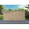 Gartenhaus Holz ALLEGRA 5x3, 44mm, Rückansicht