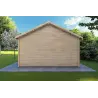 Gartenhaus VIVIENNE 5x3.5, 44mm, Rückansicht