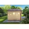 Gartenhaus VIVIENNE 5x3.5, 44mm, linke Seite