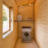 Winterfestes Holzhaus GIADA 10x7.20, 44/100/44 mm, Innenansicht Hauswirtschaftsraum
