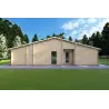 Moderne Holzhaus NATALIA 95 m², 68mm, Rückansicht