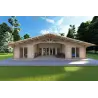 Moderne Holzhaus NATALIA 95 m², 68mm, Frontansicht