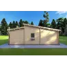 Holzhaus ROSALIA 95 m², 68mm, rechte Seite