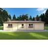 Holzhaus ROSALIA 95 m², 68mm, Rückansicht