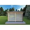 Holz-Gartenpavillon OLIVIA 4x4, rechte Seite