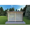 Holz-Gartenpavillon OLIVIA 4x4, Rückansicht