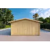 Garage Holzdach 5x4, 40mm, Frontansicht