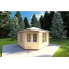 Moderne Gartenhaus KARIN 3.5x3.5, 40mm, Frontansicht