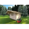 Gartenhaus SALLY 3x3, 40mm, Frontansicht rechte Seite