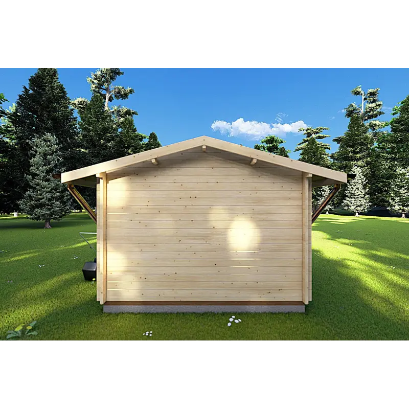Gartenhaus SALLY 3x3, 40mm, Rückansicht