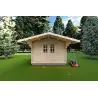 Gartenhaus SALLY 3x3, 40mm, Frontansicht