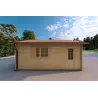 Doppelgarage aus Holz mit Holzdach 30 m², 40mm, rechte Seite