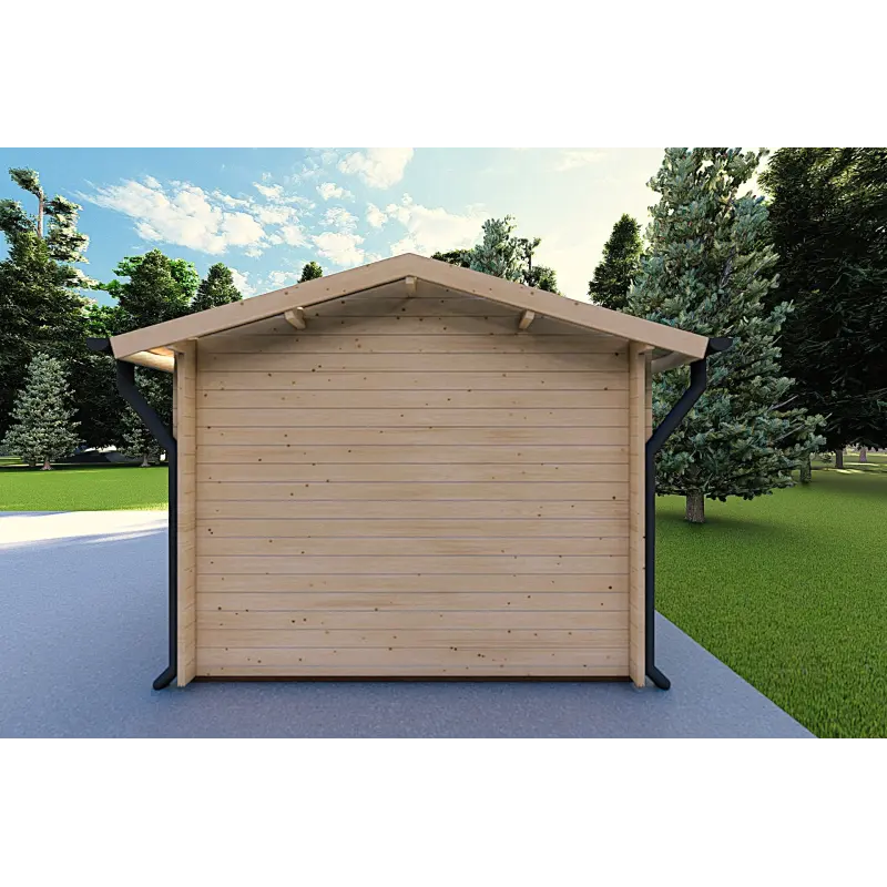 Gartenhaus Holz ALEXIA 4.5x3, 40mm, rechte Seite
