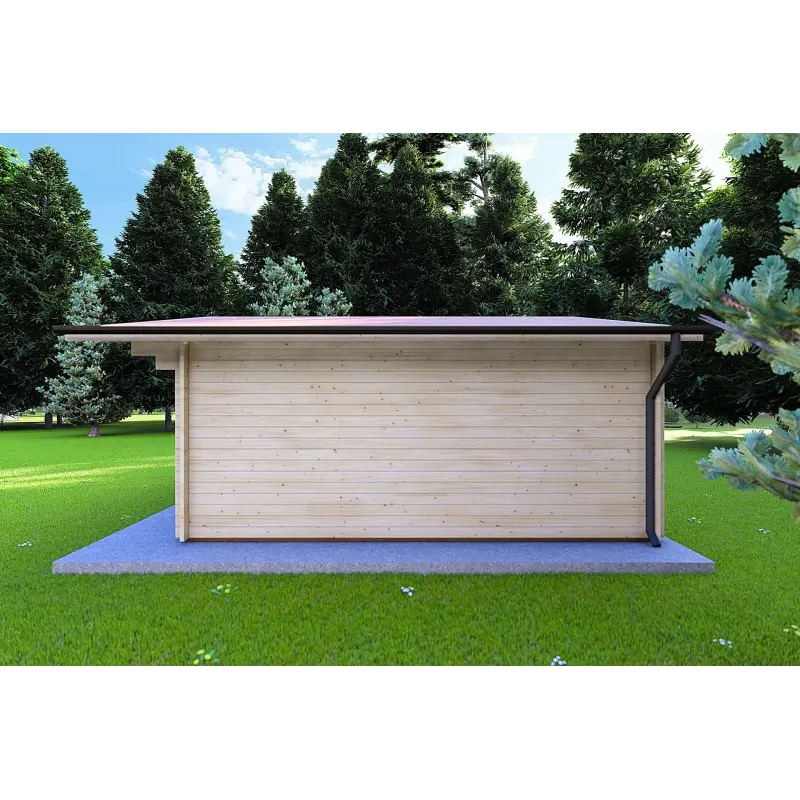 Gartenhaus Holz MARTA 5x5, 40mm, rechte Seite