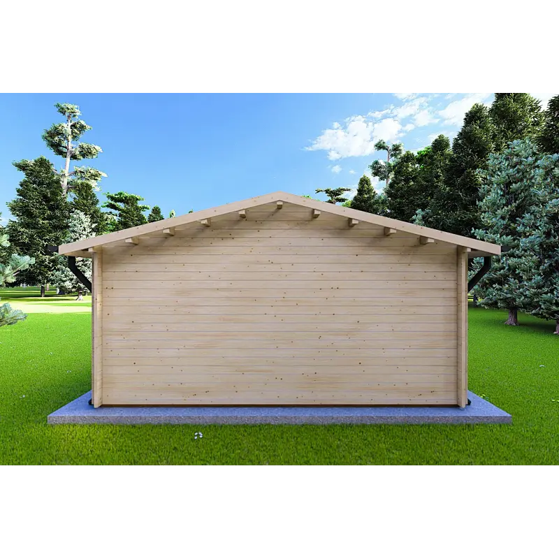 Gartenhaus Holz MARTA 5x5, 40mm, Rückansicht
