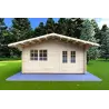 Gartenhaus Holz MARTA 5x5, 40mm, Frontansicht