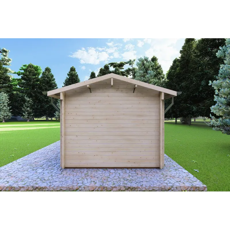 Gartenhaus Holz ZAIRA 5.7x3, 40mm, rechte Seite