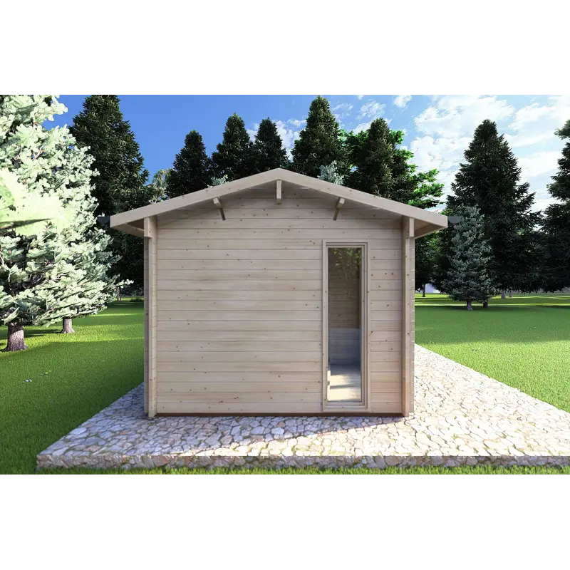 Gartenhaus Holz ZAIRA 5.7x3, 40mm, linke Seite