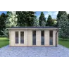 Gartenhaus Holz ZAIRA 5.7x3, 40mm, Frontansicht
